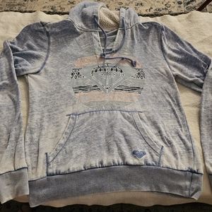 Roxy Pullover Hoody With Fleece Lining Size L